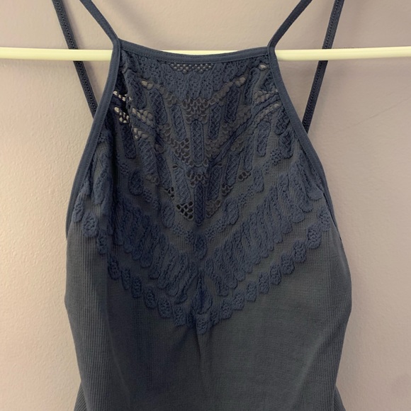 NWOT Free People Women's Blue Solstice Bodysuit - Picture 6 of 7